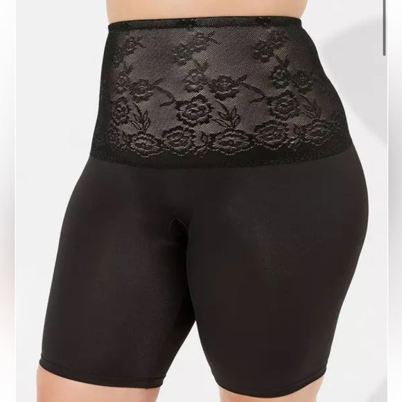 Torrid Curve Other - Torrid Curve High Waist Black Sheer Lace Shorts